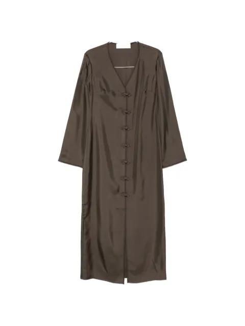 frog button midi dress by ROHE