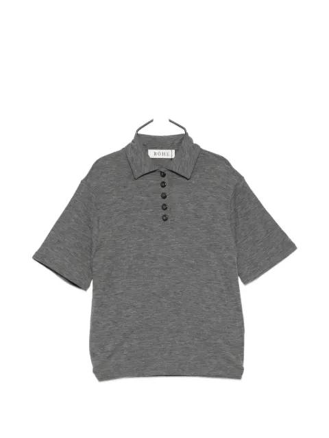 knitted polo top by ROHE