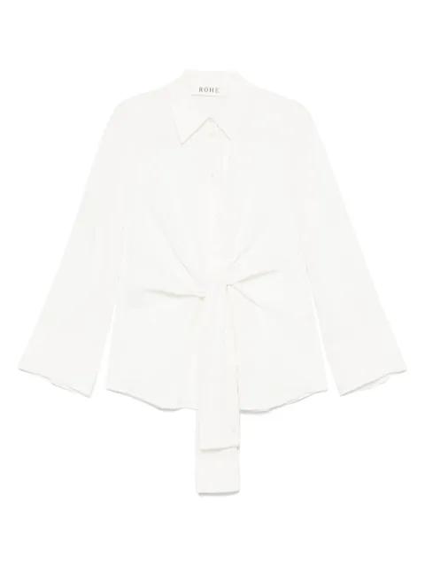 knotted hammered shirt by ROHE
