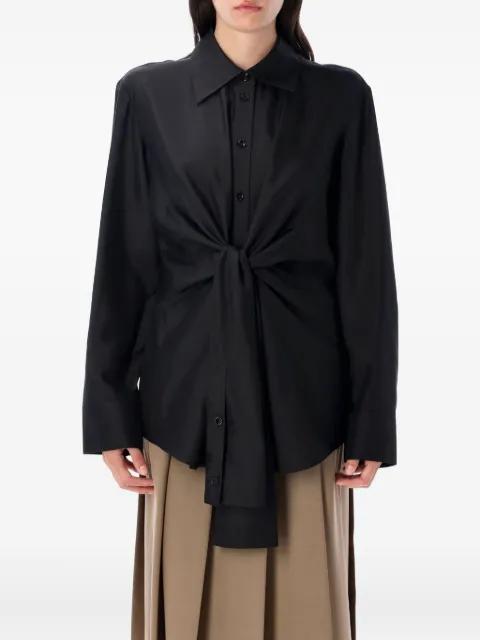 knotted silk shirt by ROHE