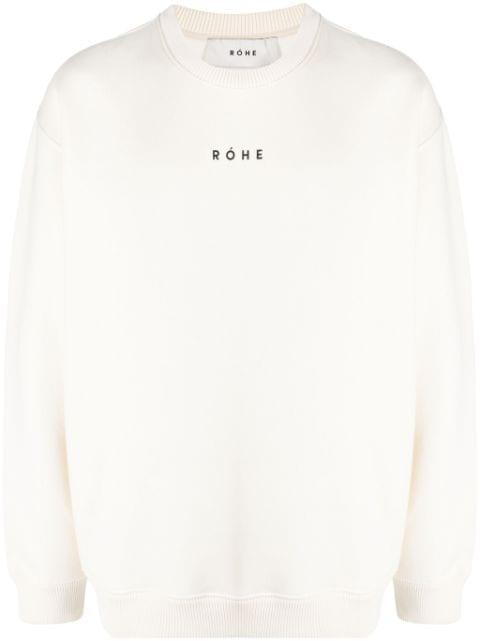logo-print long-sleeved sweatshirt by ROHE