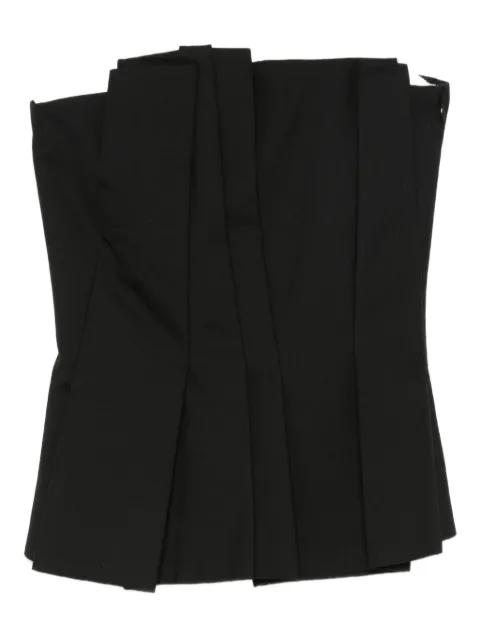 pleated bustier top by ROHE