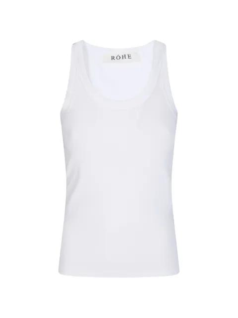 ribbed scoop-neck top by ROHE
