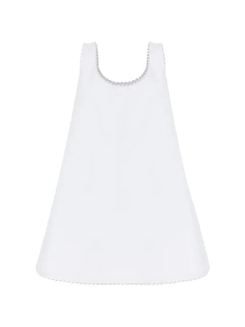 scoop-neck scalloped mini dress by ROHE