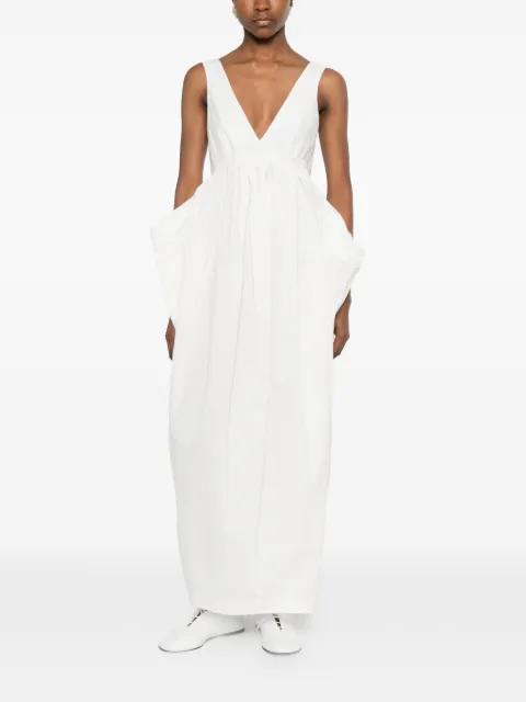 sculptural textured maxi dress by ROHE