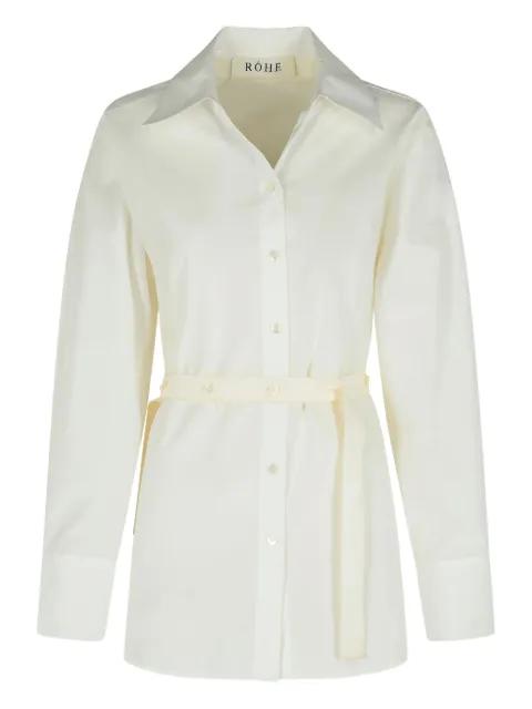 silk-insert belted vest-shirt by ROHE