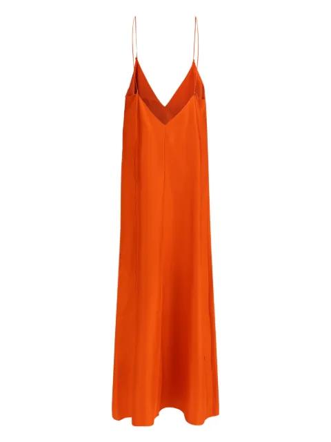 spaghetti-strap V-neck dress by ROHE