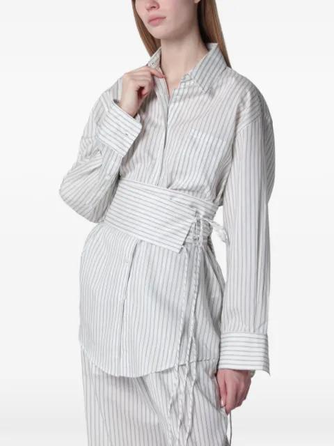 striped belted shirt by ROHE