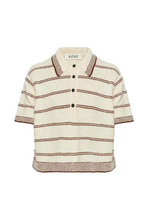 striped polo top by ROHE