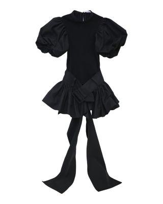 Belted Flare Puff Sleeve Top by ROKH