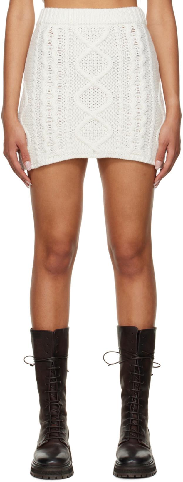 Off-White Nylon Miniskirt by ROKH