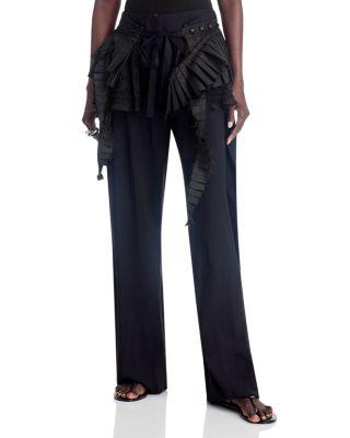 Pleated Wide Leg Pants by ROKH