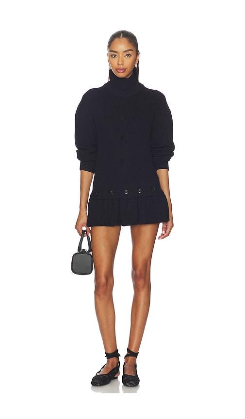 ROKH Detachable Peplum Knit in Navy by ROKH