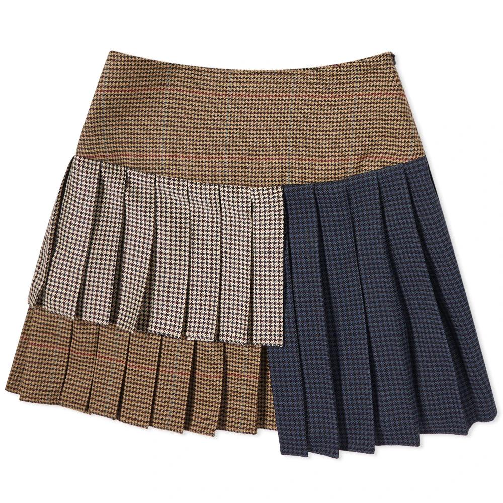 Rokh Triple Pleat Mini Skirt by ROKH