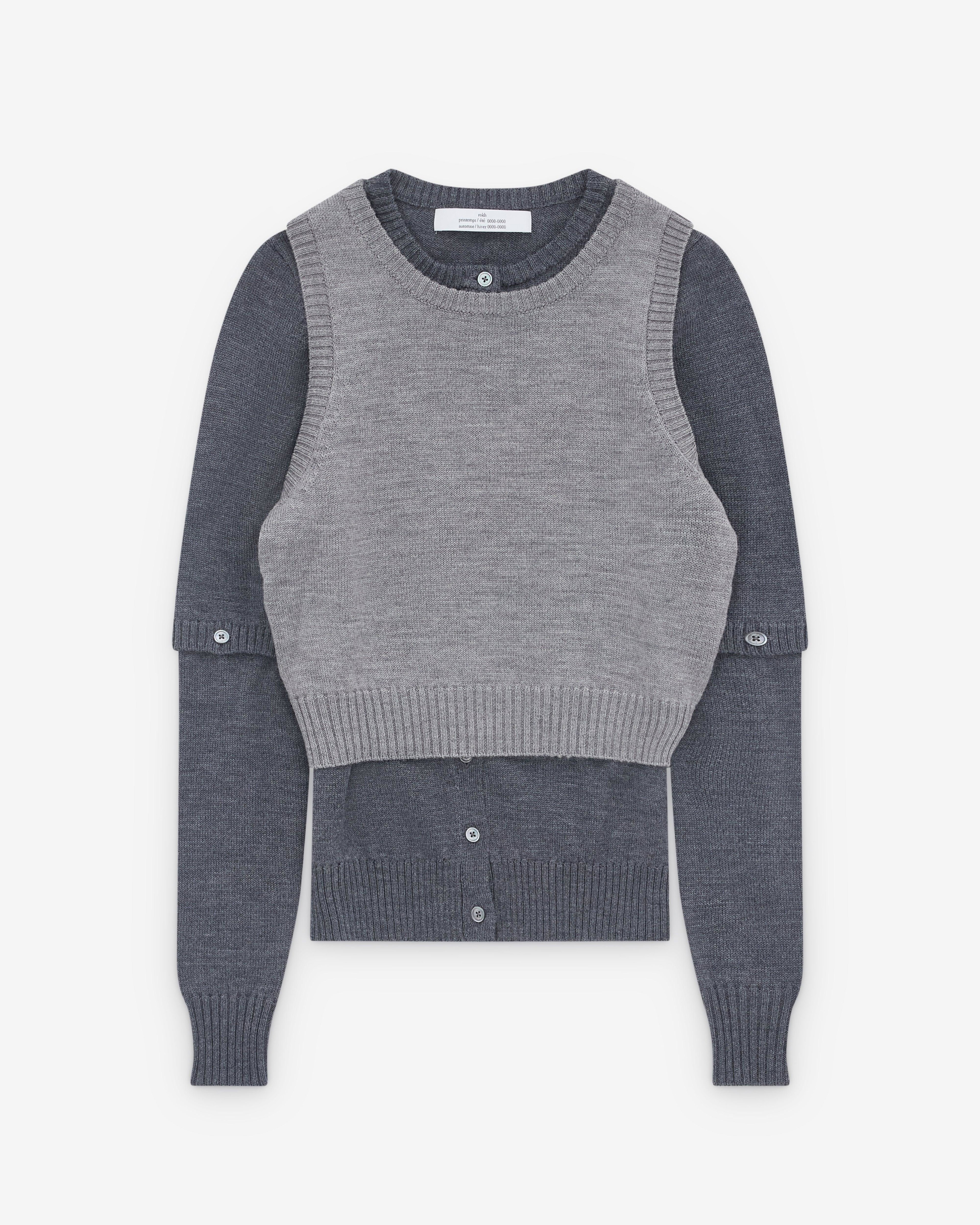 Rokh - Women’s Cardigan Set - (Melange) by ROKH