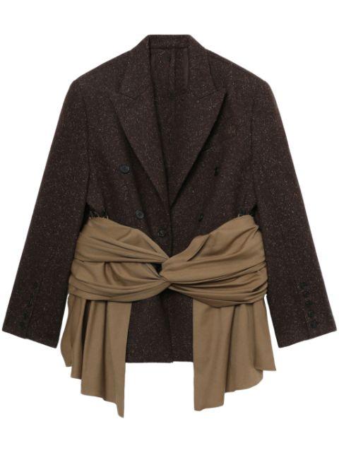 belted blazer by ROKH