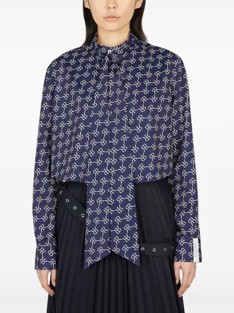 monogram-pattern shirt by ROKH