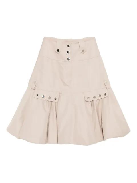 puffed-hem midi skirt by ROKH