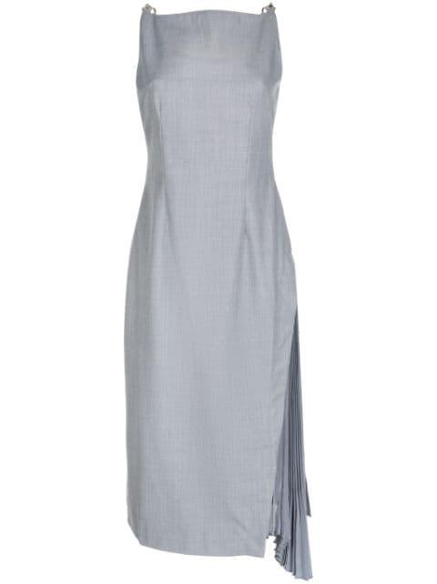 side-pleats midi dress by ROKH