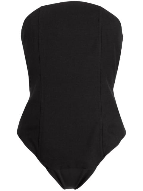 slim-cut panelled bodysuit by ROKH