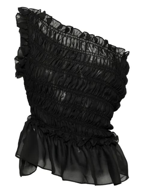 smocked off-shoulder top by ROKH