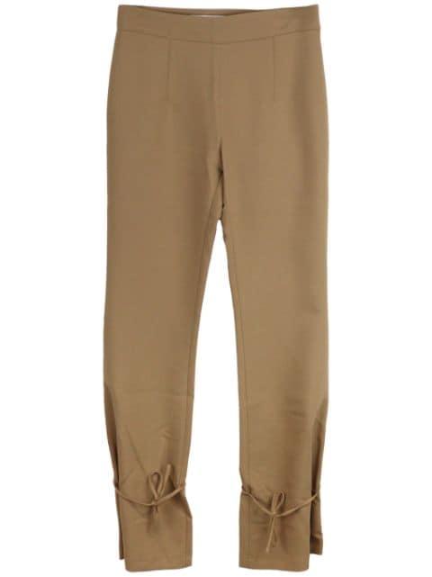 tied-hem trousers by ROKH