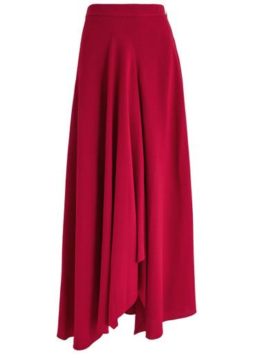 Asha draped crepe maxi skirt by ROKSANDA