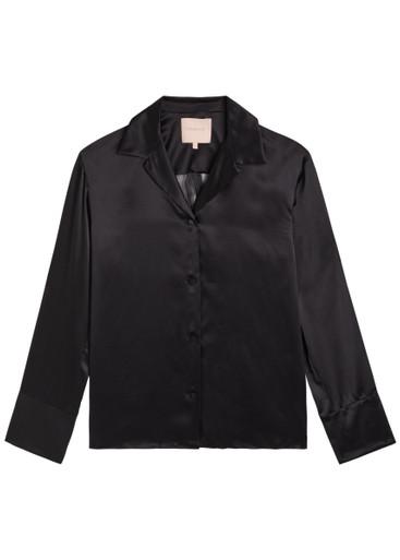 Delan silk-satin shirt by ROKSANDA