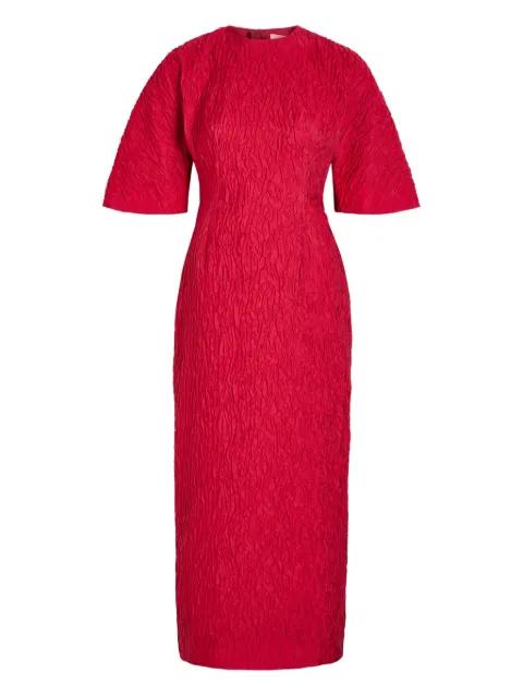 Falah textured midi dress by ROKSANDA