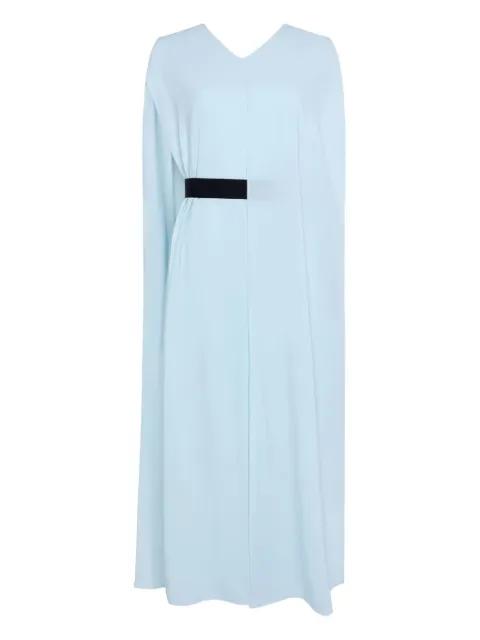 Fyera v-neck belt midi dress by ROKSANDA