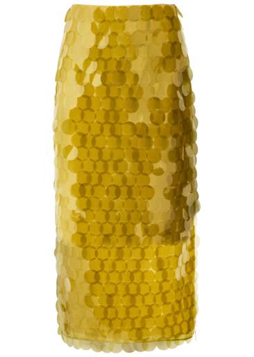 Halin embellished midi mesh skirt by ROKSANDA
