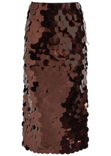 Halin embellished midi mesh skirt by ROKSANDA