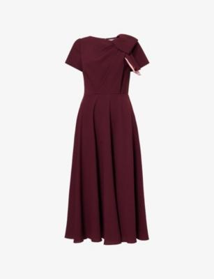 Luna Asymmetric Woven Midi Dress by ROKSANDA