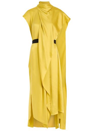 Lysar asymmetric draped silk gown by ROKSANDA