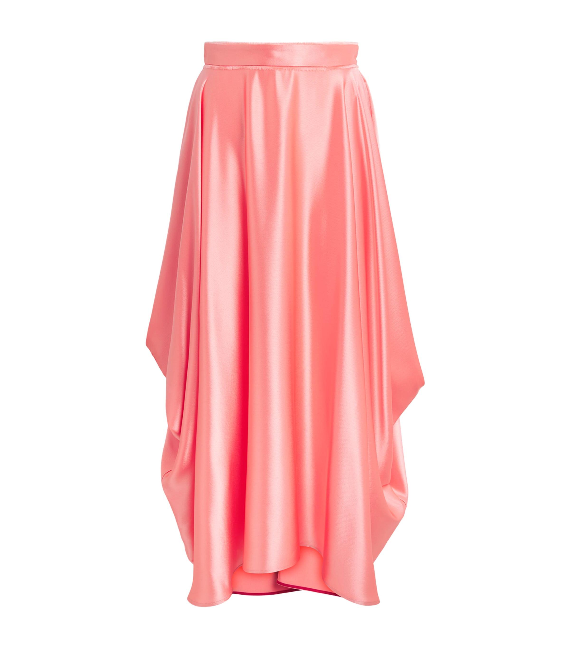 Roksanda Satin Amari Midi Skirt by ROKSANDA