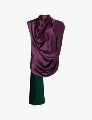 Vesper Draped Silk Top by ROKSANDA
