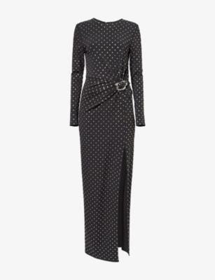 Diamante Studded Stretch-Woven Gown by ROLAND MOURET