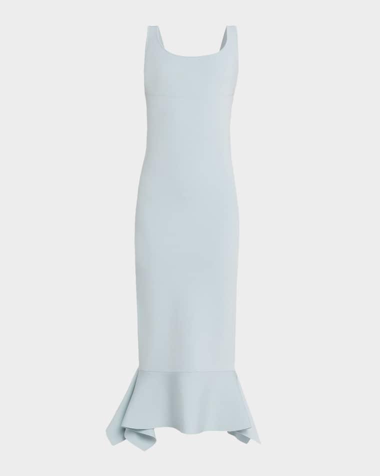 Fit-And-Flare Knit Midi Dress by ROLAND MOURET