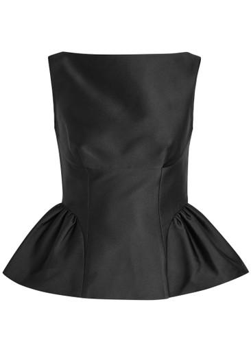 Gathered taffeta top by ROLAND MOURET