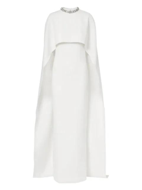 crystal-neck maxi dress by ROLAND MOURET