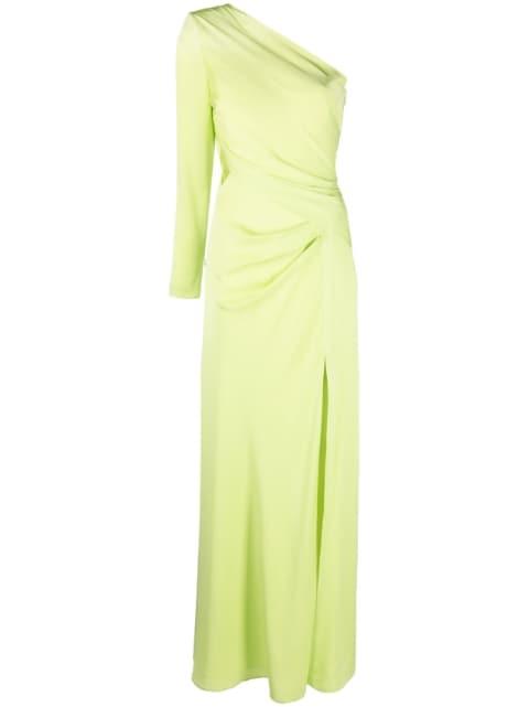 one-shoulder long dress by ROLAND MOURET