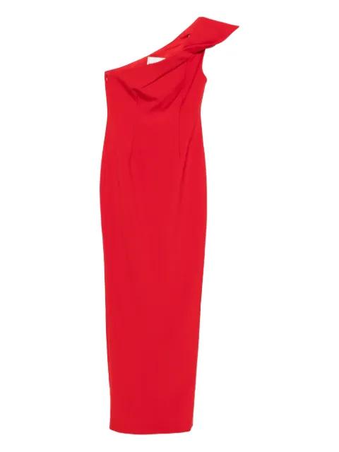 one-shoulder maxi dress by ROLAND MOURET