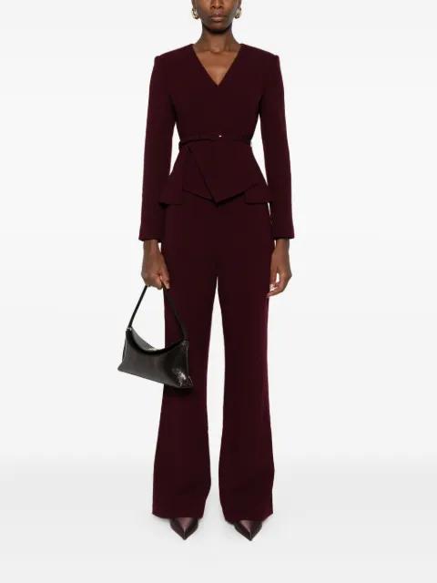 pocket-detail flared trousers by ROLAND MOURET