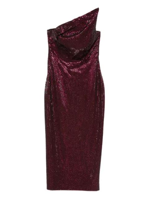 sequin one-shoulder dress by ROLAND MOURET