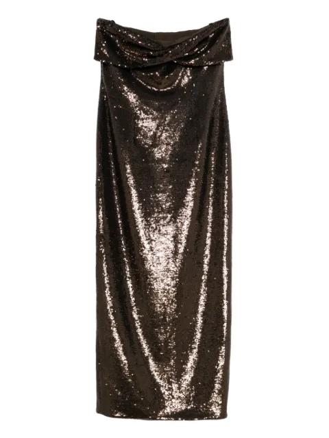 sequin strapless dress by ROLAND MOURET