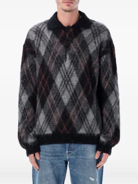 argyle-pattern polo shirt by ROLD SKOV
