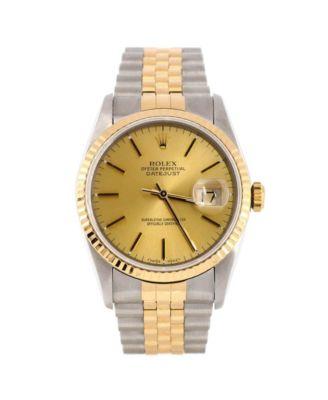 Oyster Perpetual Datejust Automatic Watch in Stainless Steel and Gold 36mm by  ROLEX
