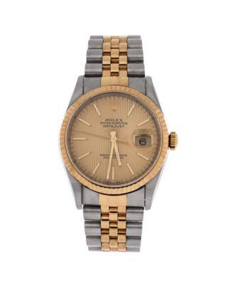 Oyster Perpetual Datejust Automatic Watch in Stainless Steel and Gold 36mm by  ROLEX