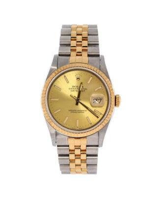Oyster Perpetual Datejust Automatic Watch in Stainless Steel and Gold 36mm by  ROLEX
