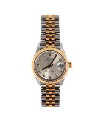 Oyster Perpetual Datejust Automatic Watch in Stainless Steel and Gold with Diamond Markers 31mm by  ROLEX